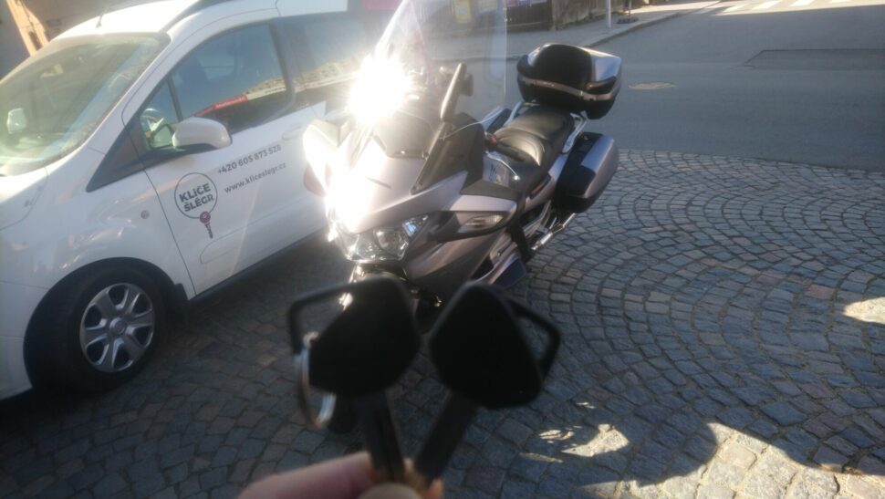 Klíč na motorku Honda